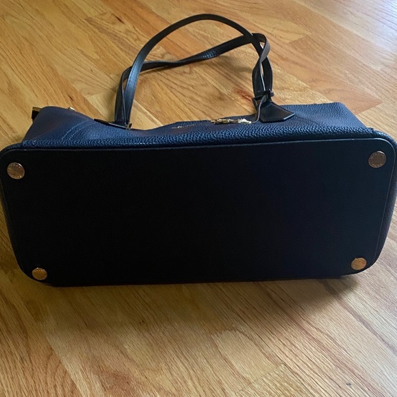 Michael Kors Dark Blue Leather Tote - Picture 5 of 7